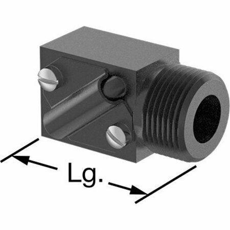 BSC PREFERRED Fast-Travel Nut with 1-4 External Thread 3 Long for Ball Screw 3405N135